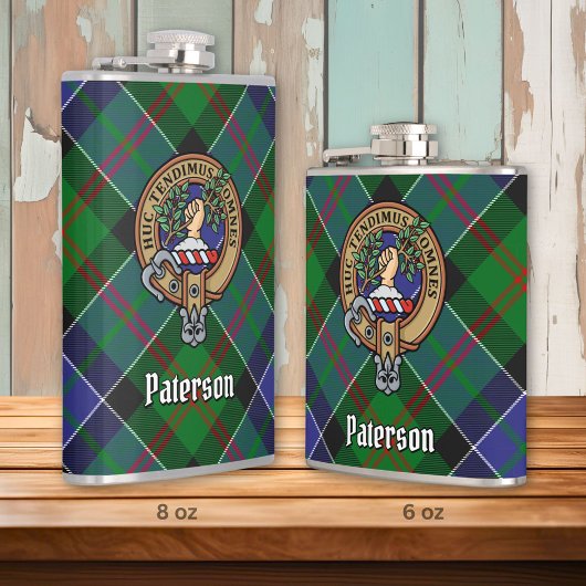 Flasques Clan Paterson Crest sur Tartan