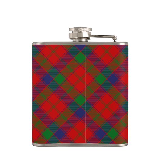 Flasques Clan Robertson Crest sur Tartan (Dos)