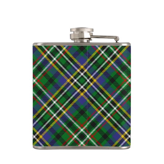 Flasques Clan Scott Crest sur Green Tartan (Dos)