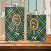 Flasques Clan Scott Crest sur Green Tartan