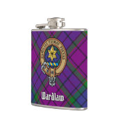 Flasques Clan Wardlaw Crest sur Tartan (Gauche)