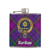 Flasques Clan Wardlaw Crest sur Tartan (Devant)