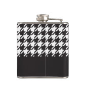 Flasques Classic moderne noir et blanc Houndstooth (Dos)