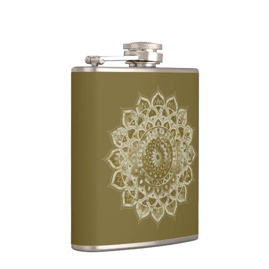 Flasques Classique Mandala Inde Style 4 (Droite)