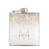 Flasques Classy Champagne Parties scintillant Driving Nom M (Devant)