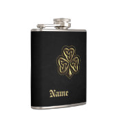 Flasques Classy chic or chanceux look shamrock cuir hanche (Droite)