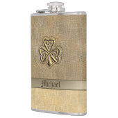 Flasques Classy or irlandais porte-bonheur look shamrock (Gauche)