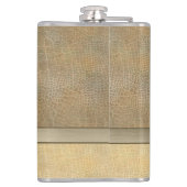 Flasques Classy or irlandais porte-bonheur look shamrock (Dos)