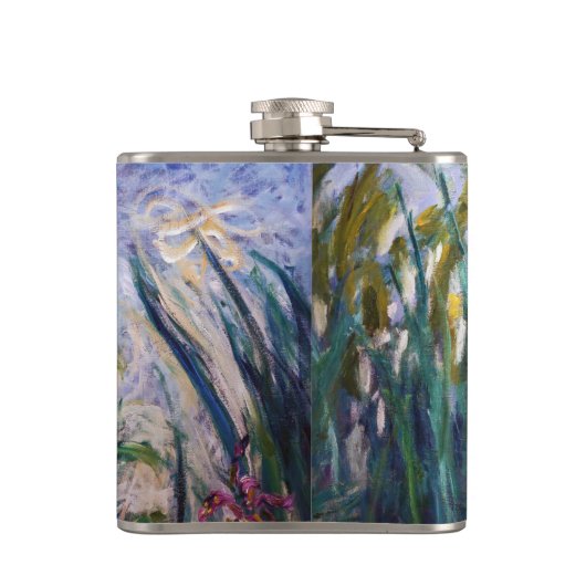 Flasques Claude Monet - Iris jaunes et violets (Dos)