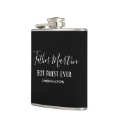 Flasques CLERGIE PÂTISSERIE BLANCHE Simple Personnalisée (Gauche)