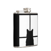 Flasques Clic de chat noir de fenêtre pour customiser un (Droite)