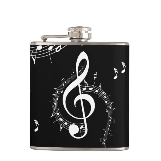 Flasques Climacic G Clef Music Black (Devant)