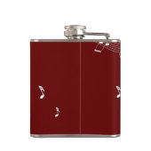 Flasques Climacic G Clef Music Rouge (Dos)