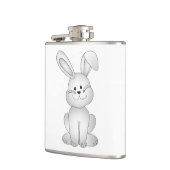 Flasques Clipart blanc de lapin (Gauche)