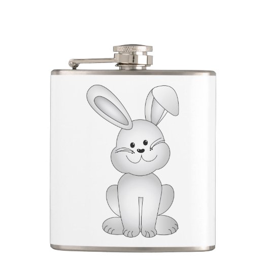 Flasques Clipart blanc de lapin (Devant)
