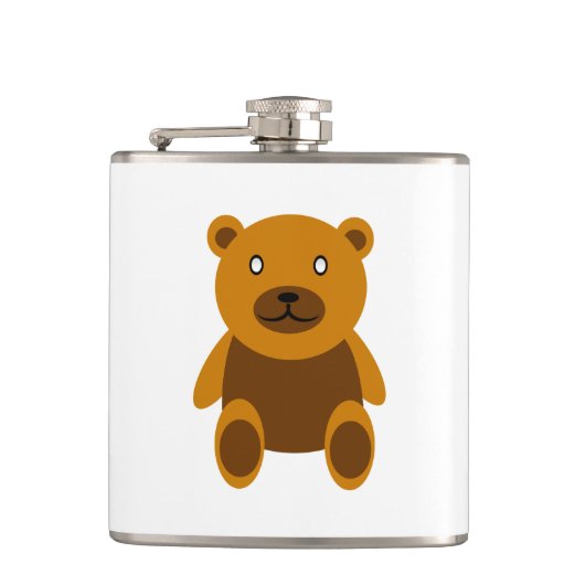 Flasques Clipart Brown d'ours de nounours (Devant)
