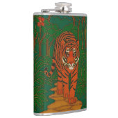 Flasques Cloisonne Art Tiger on the Jungle Path (Droite)