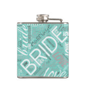 Flasques Cloud blanc de mot de mariée ID253 (Dos)