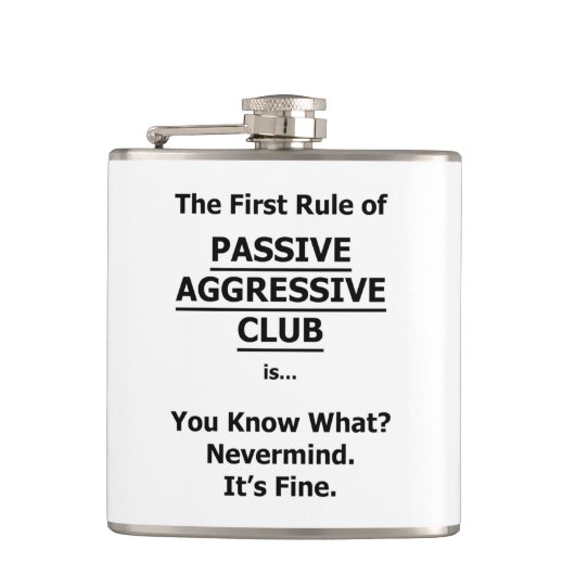 Flasques Club agressif passif (Devant)