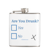 Flasques Cochez les cases SlipperyJoe's Are You Drunk marte (Devant)