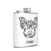 Flasques Cochon tribal noir et blanc (Droite)