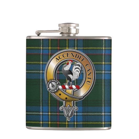 Flasques Cockburn Tartan & Badge (Devant)
