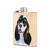 Flasques Cocker Spaniel (Parti) Peinture - Art original de (Gauche)