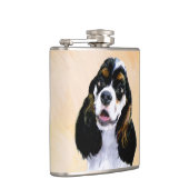 Flasques Cocker Spaniel (Parti) Peinture - Art original de (Droite)