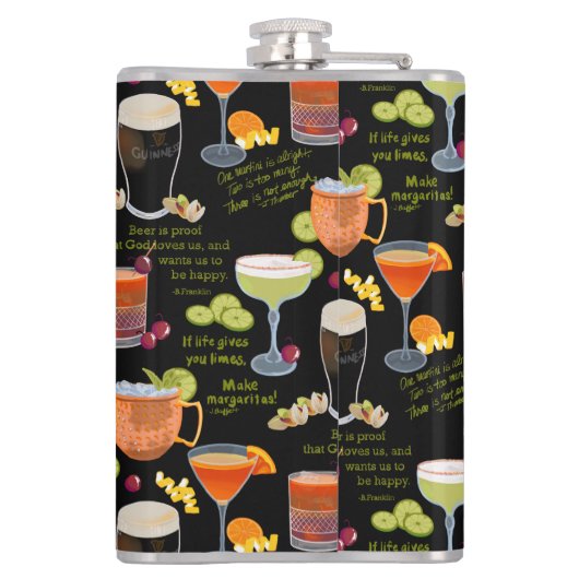 Flasques Cocktails et contemplation (Dos)