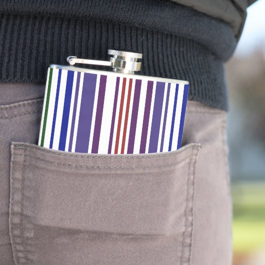 Flasques Code barre double arc-en-ciel (En situation)