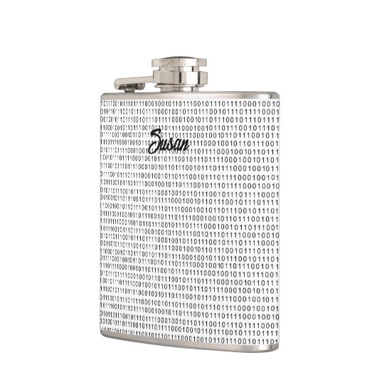 Flasques Code binaire bandes blanches noires (Gauche)