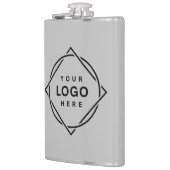 Flasques Code QR noir élégant et élégant (Gauche)