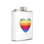 Flasques Coeur arc-en-ciel (Droite)