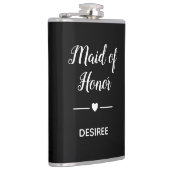 Flasques Coeur blanc sur la femme d'honneur noire (Droite)