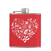 Flasques Coeur de l'espace et de la Science (Devant)