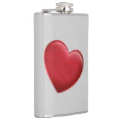 Flasques Cœur Rouge Gris Tendances Amour Mariage (Droite)