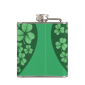 Flasques Coeur Shamrock vert Saint Patrick's Day (Dos)