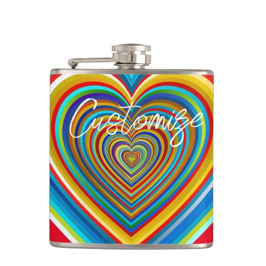 Flasques Coeur valentin multicolore Thunder_Cove (Devant)