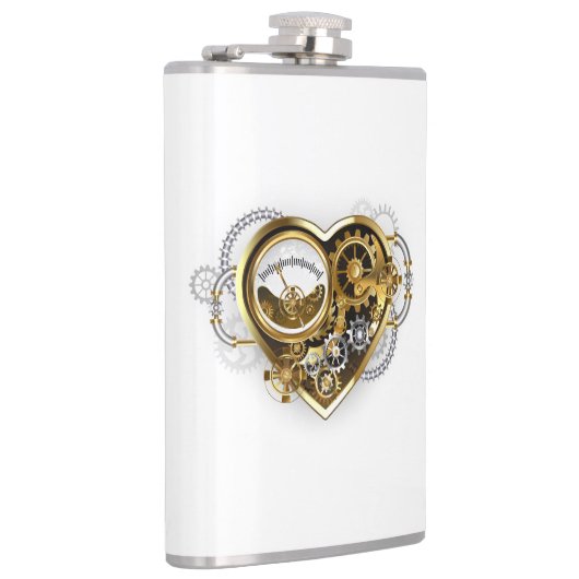 Flasques Coeur vapeur avec un manomètre (Droite)