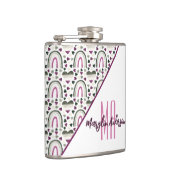 FLASQUES COEURS ASEXUEL ET MONOGRAMME PERSONNALISÉ (Droite)