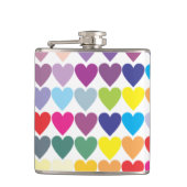 Flasques Coeurs d'arc-en-ciel (Devant)