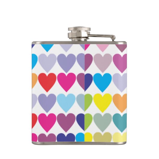 Flasques Coeurs d'arc-en-ciel (Dos)