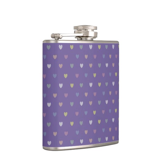 Flasques Coeurs minuscules polka sur violet violet Ultra vi (Droite)