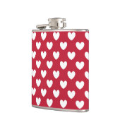 Flasques Coeurs polka blancs et rouges (Gauche)