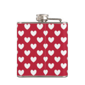 Flasques Coeurs polka blancs et rouges (Dos)