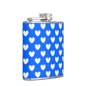 Flasques Coeurs polka blancs sur bleu (Droite)