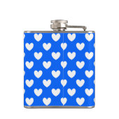 Flasques Coeurs polka blancs sur bleu (Dos)