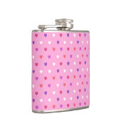 Flasques Coeurs polka rose (Droite)