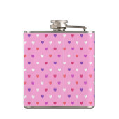 Flasques Coeurs polka rose (Dos)
