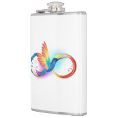 Flasques Colibri arc-en-ciel avec symbole Infinity (Gauche)
